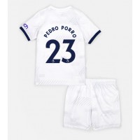 Tottenham Hotspur Pedro Porro #23 Koti Peliasu Lasten 2023-24 Lyhythihainen (+ Lyhyet housut)